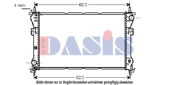 AKS DASIS Radiaator,mootorijahutus 250610N